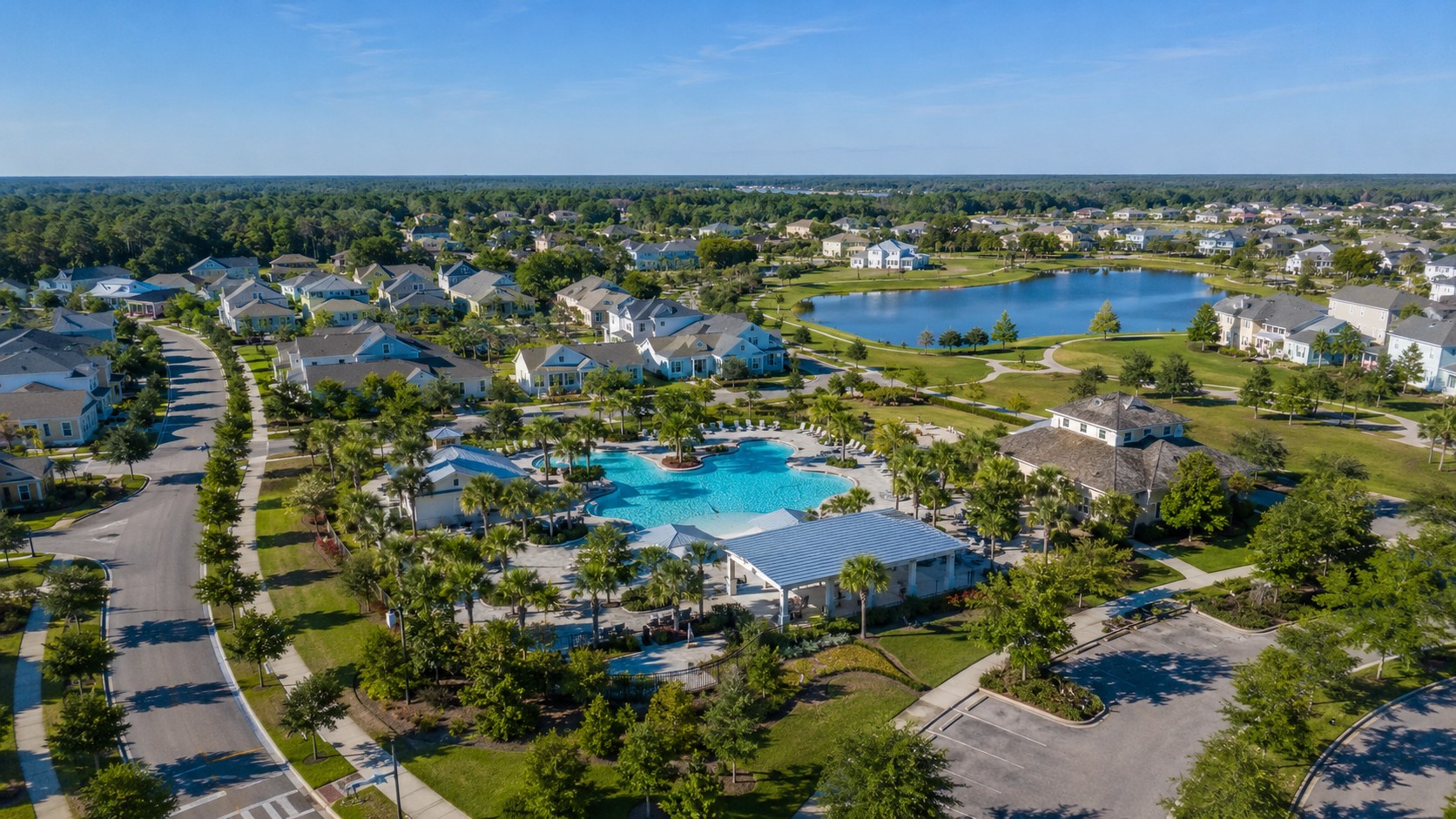 A family-friendly master-planned neighborhood in St. Johns County Florida with homes, trails, and amenities, a top relocation destination for families